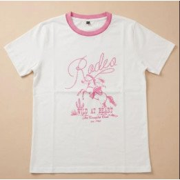 Remera Blanca de Algodón con estampa Rodeo Coquette | dosamores