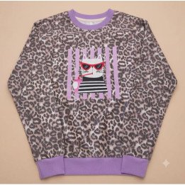 Buzo Animal Print Leopardo estampa Gato | Comprar Online
