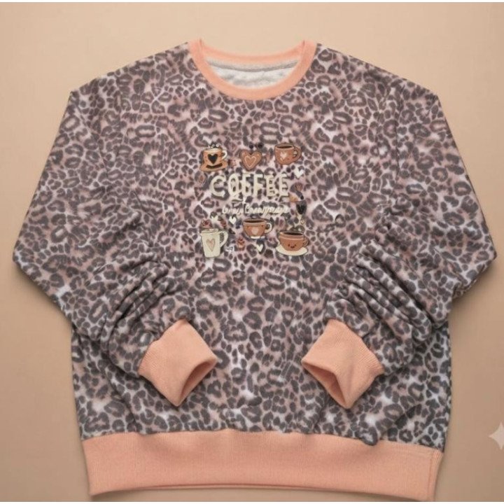 Buzo Animal Print Leopardo estampa Coffee | Comprar Online
