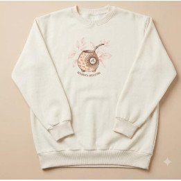 Buzo Mate Argentina Mujer Oversize Blanco