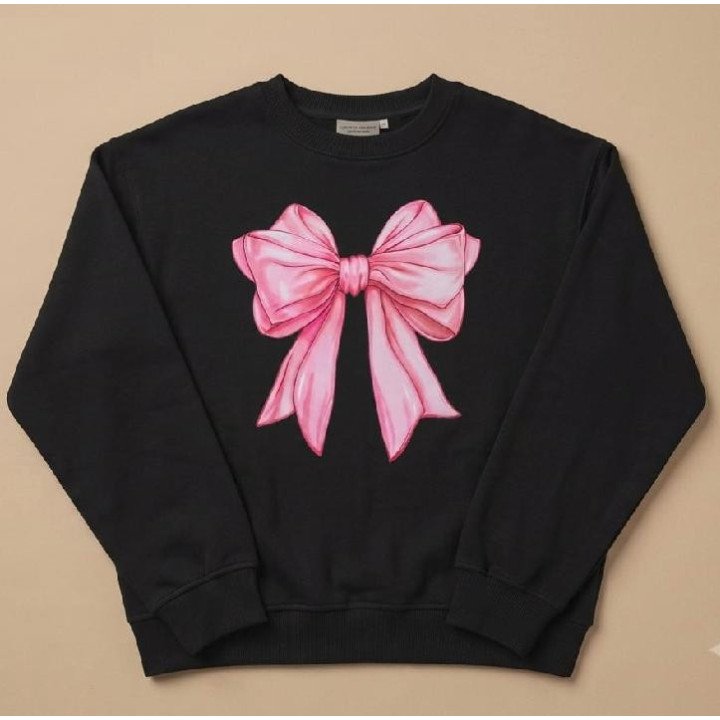 Buzo Premium Moño Mujer Oversize Negro