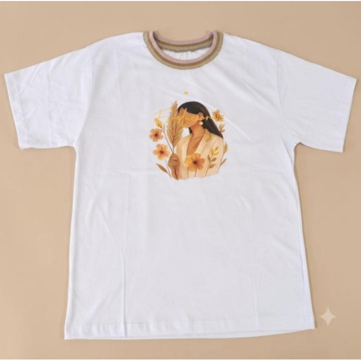 Remera Estampa Evolucionando Flores Algodón