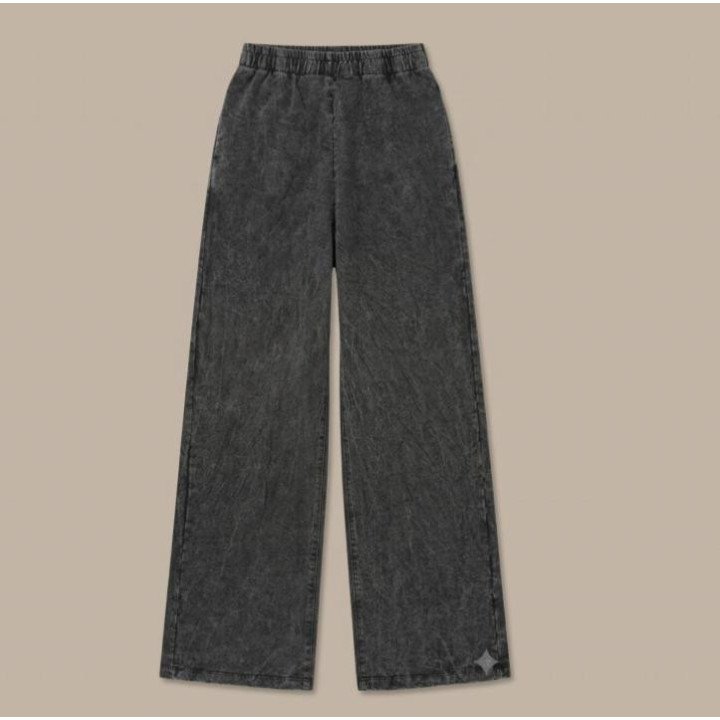 Pantalón Baggy Acid Wash Gris Oscuro | Ropa Streetwear Urbana