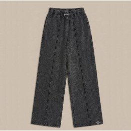 Pantalón Baggy Acid Wash Gris Oscuro | Ropa Streetwear Urbana