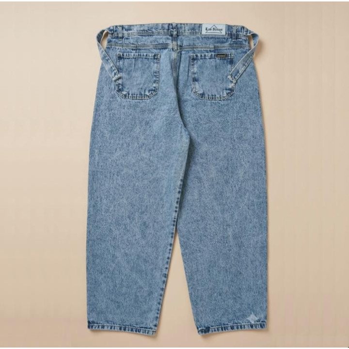 Jeans Baggy Acid Wash Azul Intermedio | Pantalón Denim Urbano