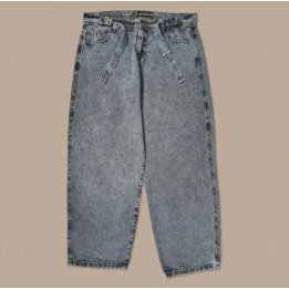 Jeans Baggy Acid Wash Azul Intermedio | Pantalón Denim Urbano