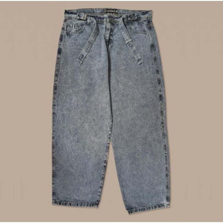 Jeans Baggy Acid Wash Azul Intermedio | Pantalón Denim Urbano
