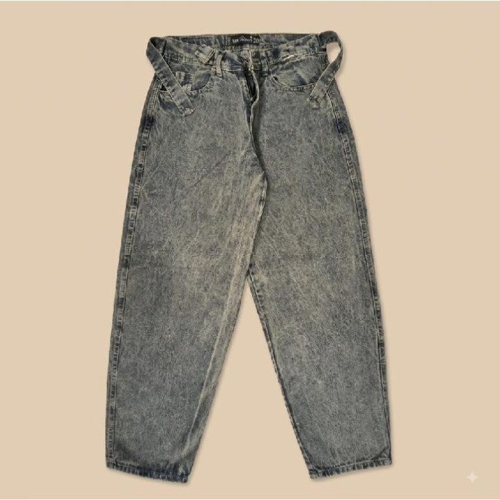 Jean Baggy Balloon Acid Wash con Cinto | Ropa Streetwear