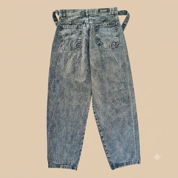 Jean Baggy Balloon Acid Wash con Cinto | Ropa Streetwear