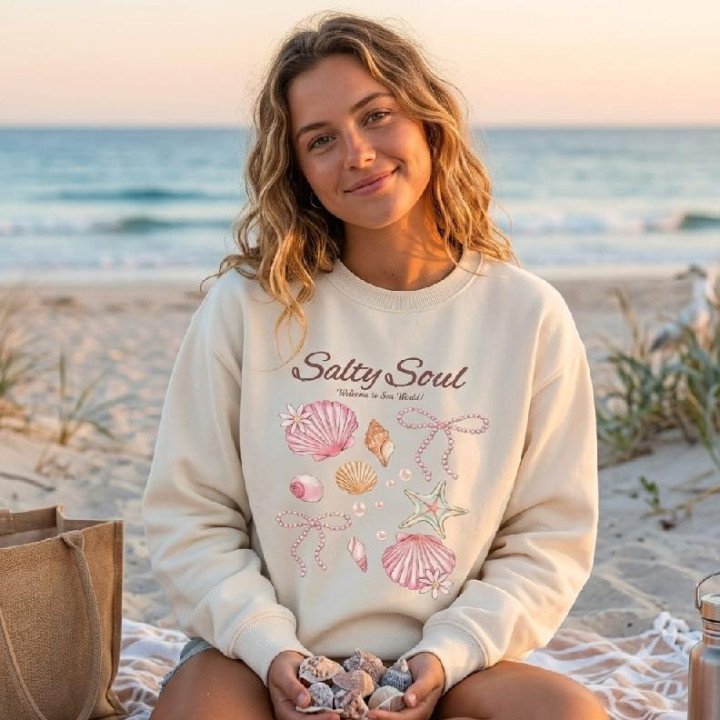 Buzo Premium Salty Soul Mujer Oversize Natural