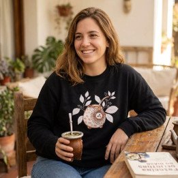 Buzo Mate Mujer Oversize Negro